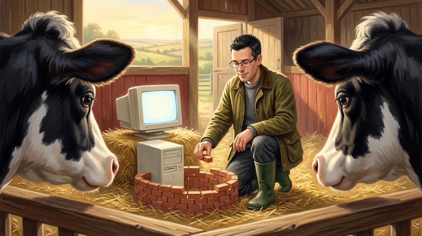 lockergnome.com - Chris Pirillo - A Yorkshire Farm Ran a Few Hundred Cattle on One Windows XP PC With No Backups, Patched by the Farmer's 14-Year-Old Grandson